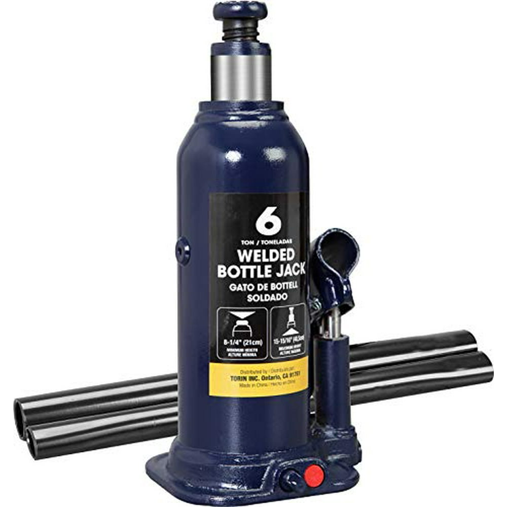 TCE AT90603BU Torin Hydraulic Welded Bottle Jack, 6 Ton (12,000 lb