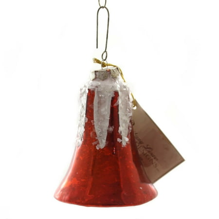 Holiday Ornaments Bell Mercury Large Glass Glass Vintage Style