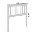 thumbnail image 5 of AFI  Mission Headboard with Attachable Charger White Wood Finish Twin, 5 of 5