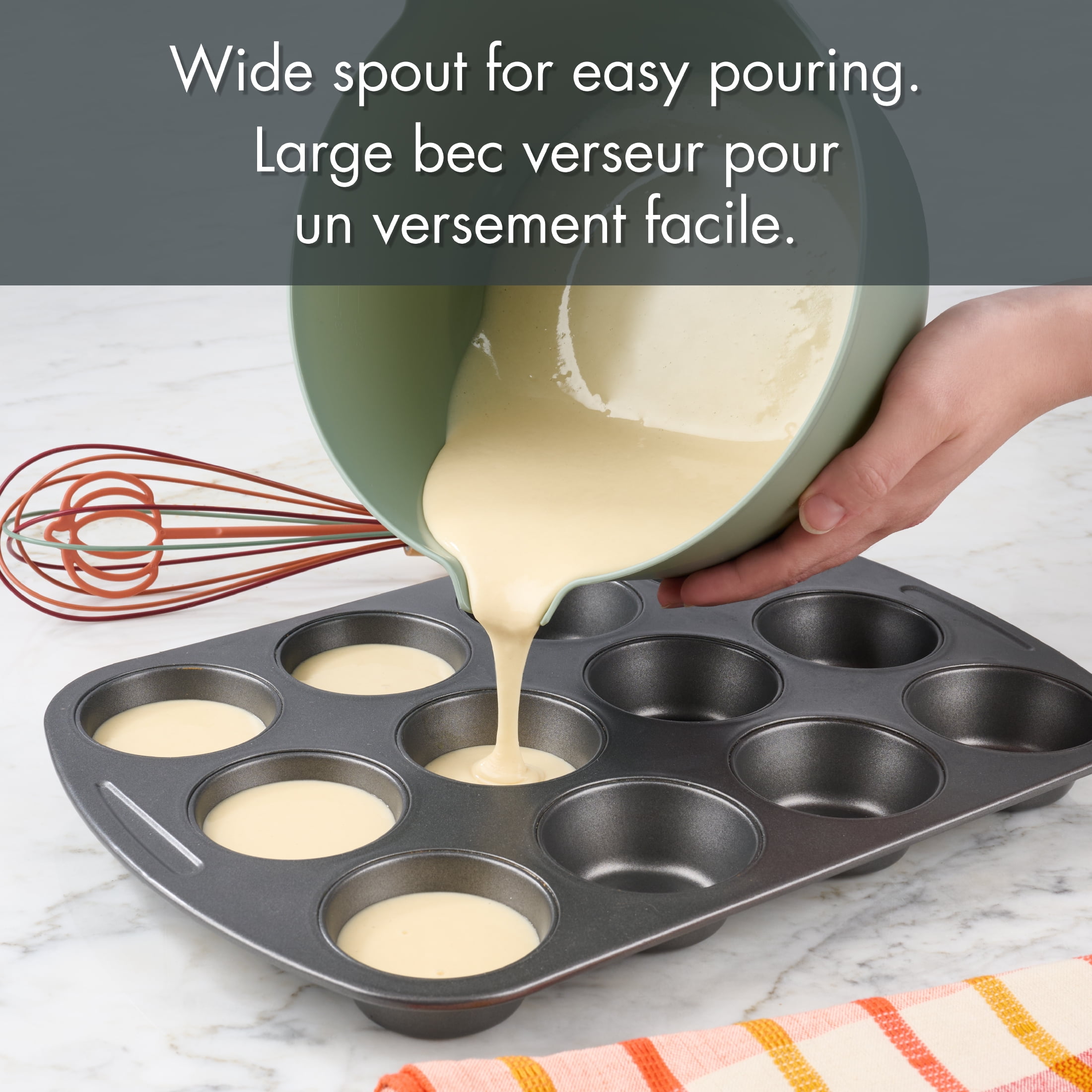 Way to Celebrate 3QT Mixing Bowl, Green, WAY-TO-CEL PL MIXING BOWL