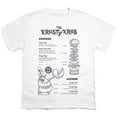 thumbnail image 2 of SpongeBob SquarePants Krusty Krab Menu Kids T Shirt for Youth Boys and Girls, White, Large, 2 of 4