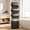 Black, variant on Laundry Hamper, Laundry Basket, 4 Tier Laundry Sorter, Metal Stackable Laundry Basket Organizer with Removable Basket and Removable Bags, 59"x12.6"x15.7" Clothes Organizer Basket, Black