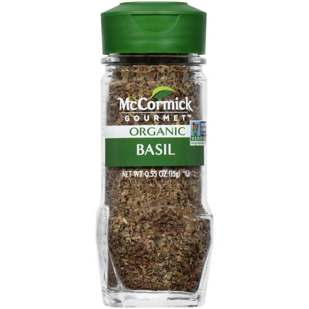 - McCormick Gourmet Organic Basil Leaves, 0.55 oz