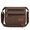Brown, variant on Canvas Crossbody Messenger Bag, 13.3 Inch Laptop 12.9" iPad Pro Shoulder Bag, Casual Commuter Work Bag with Water Bottle Holders, Built-in Wallet & Adjustable Strap, Black