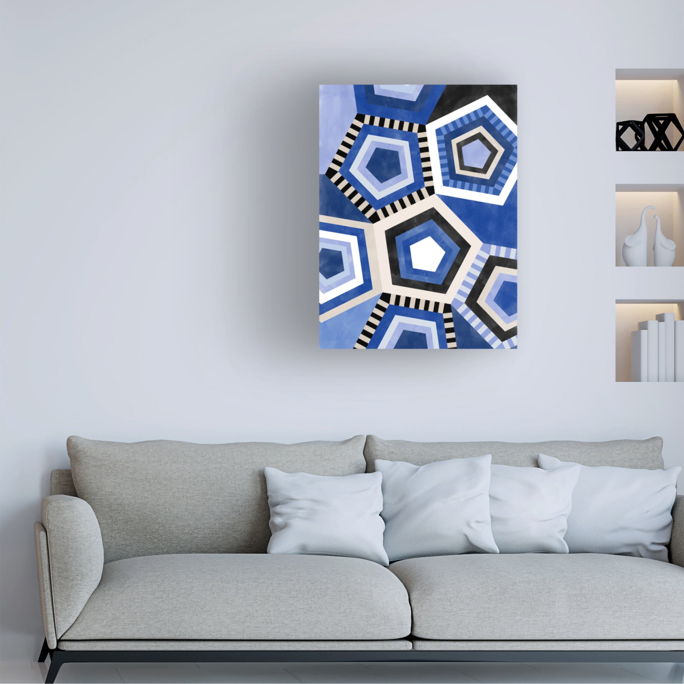 Trademark Fine Art Elena Ristova  Indigo61 Canvas Wall Art
