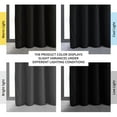 thumbnail image 3 of Half Price Drapes Signature Warm Black Grommet Velvet Blackout Curtains (1 Panel), 50WX 96L, 3 of 10