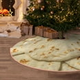thumbnail image 5 of Balery Taco Tortillas Printed Christmas Tree Skirt , Merry Christmas Party Christmas Tree Decoration,Adjustable Tree Skirt-48", 5 of 6