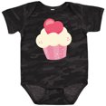 thumbnail image 3 of Inktastic Pink Cupcake, Pink Muffin, Cupcake Icing, Hearts Girls Baby Bodysuit, 3 of 5
