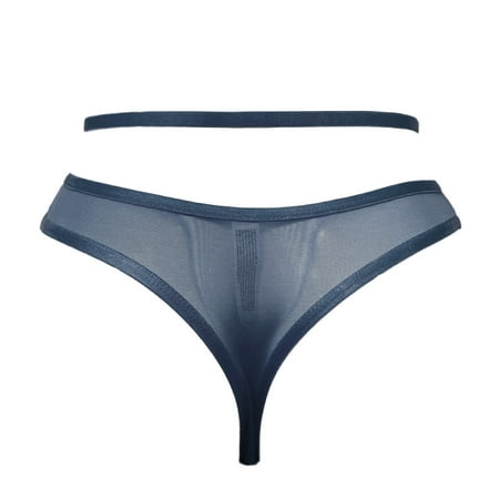 

nsendm Women Panties Thong A Set Colors Optiont Lingerie Hollow Flowers Sides Lace Thong Panties Womens Cotton Briefs Underpants Blue Large