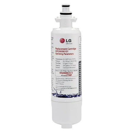 Lg Freezer Filter LG LT700P Refrigerator Replacement Water Filter ADQ36006101 LG LT700P ADQ36006101-S LFX25978ST ()
