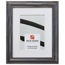 Craig Frames Wiltshire 440, 16x24 inch Blue Picture Frame Matted for a 12x18 Photo