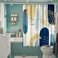 thumbnail image 5 of TIELUTT Fabric Shower Curtain Liner with Reinforced Rustproof for Bathroom Shower Curtain Clips Bathtub Liner for Tub Shower Curtain Liner 84 Inches Pocket Shower Curtain Liner 96 Shower Curtain, 5 of 5