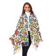 thumbnail image 3 of FORMRS Womens Scarf Winter Soft Long Big Warm Shawls Wrap Tassel Scarves, Colorful Stars, 3 of 9