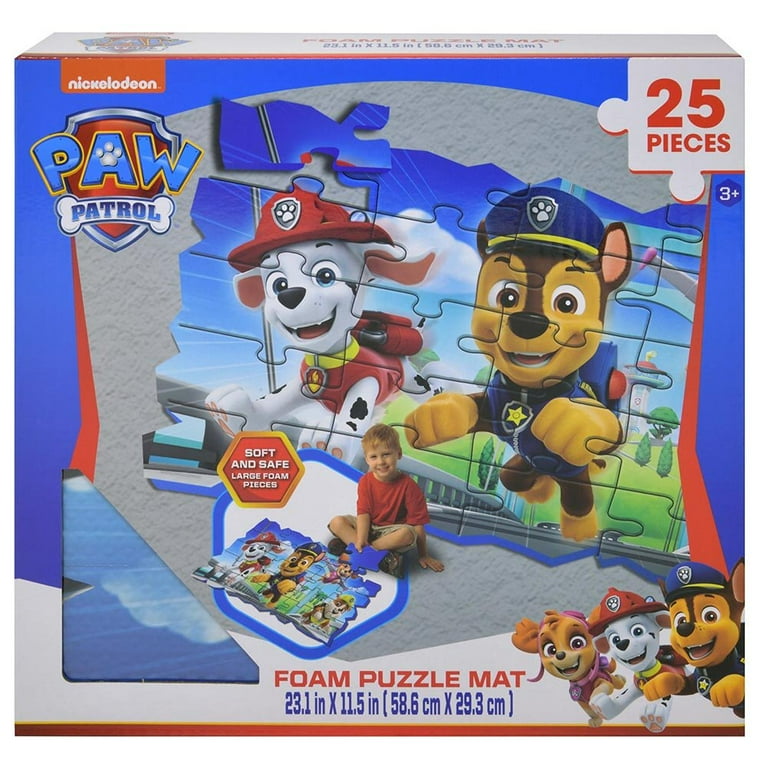 Paw Patrol 25-Piece Foam Puzzle Mat - Adventure Bay Fun - Walmart.com