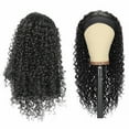 thumbnail image 2 of Easter Women'S Long Curly Headband Wig 55Cm - Women'S Wig Black Small Curly Wavy Fiber High Temperature African False Head Cover Curly Human Hair Wig Glueless Lace Front Human Hair Black High Temper, 2 of 8