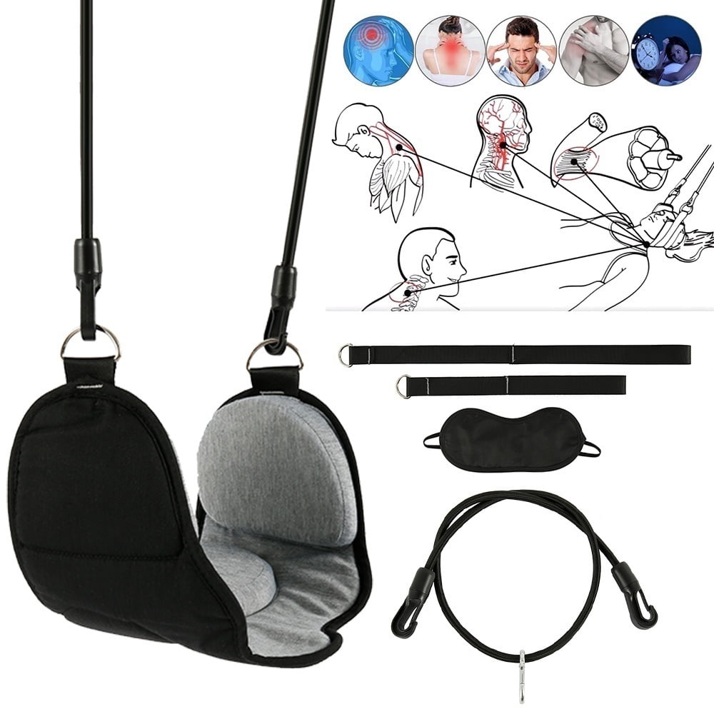 Multifunction Health Care Neck/Head Hammock Portable Neck Stretcher Traction Massager for Neck