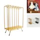 thumbnail image 3 of 1: 6, armario en miniatura, perchero, muebles de dorado Sunnimix Perchas de ropa para muñecas, 3 of 7