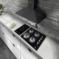 thumbnail image 3 of Tricombo para cocina SUPRA con parrilla de inducción magnética campana de pared y parrilla de gas, 3 of 8