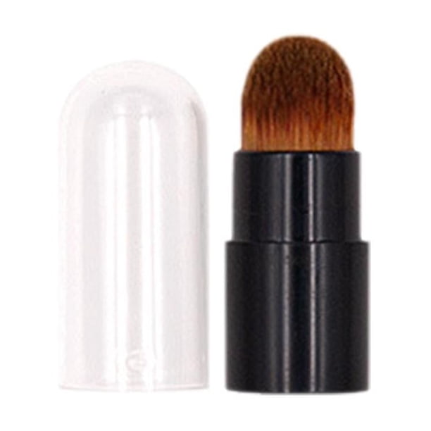 Ruifaya Mini pincel de silicona para labios, pincel de maquillaje en ángulo, pincel de cabeza redonda W5