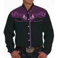 thumbnail image 1 of 2024 nueva camisa de solapa de manga larga con estampado occidental para hombre, de un solo pecho, ropa informal para club social para hombre, ropa con impresión 3D, 1 of 6