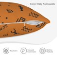 thumbnail image 6 of LNWH Cartoon African Culture Graffiti Throw Pillow Covers, Square Soft Linen Decorative Pillow Cases, 18"x18", 6 of 8