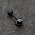 thumbnail image 5 of Body Candy 14G Women Anodized Black Glow in Dark Peeking Cat Barbell Tongue Ring Body Piercing Jewelry 5/8?, 5 of 7