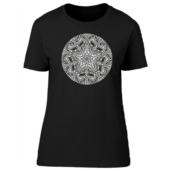Ornamental Round Shape T-Shirt Women -Image by Shutterstock, Female XX-Large