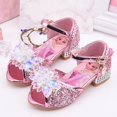 thumbnail image 1 of Sandalias de Disney para niñas, novedad de verano, zapatos de Boca de pescado para niños, zapatos de cristal para niñas pequeñas, zapatos de princesa Frozen elsa, plantilla 29 de 19,1 cm Gao Jinjia LED, 1 of 2