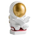 thumbnail image 2 of Estatua de acción de resina Perfecl estatuillas de astronautas dorada, 2 of 8