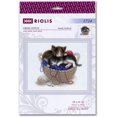 thumbnail image 2 of RIOLIS Counted Cross Stitch Kit 11.7"X9.5"-Kittens In A Basket (14 Count), 2 of 7