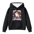 thumbnail image 4 of KHONTS Cartoon Printed Hoodies for Girls Cute Winter Fall Long Sleeve Hooded Sweatshirts Casual Loose Fit Warm Pullover Tops with Pocket,Size 4-14 Years, 4 of 4