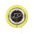 thumbnail image 2 of Holland Bar Stool Co. Purdue 15" Double Neon Wall Clock, 2 of 4