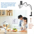 thumbnail image 5 of Adjustable Tablet Stand, 360° Rotatable Foldable Bed Tablet Holder for iPad/iPhone/Nintendo Switch & 4.5~12.9" Devices, Home Office Multi-Scenario Use, 5 of 7
