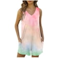 thumbnail image 1 of Économies d'Été! SROBPTY Shorts d'Été pour Femmes, Combinaison Sans Manches Imprimée Mode d'Été pour Femmes Rose, TTG, 1 of 5