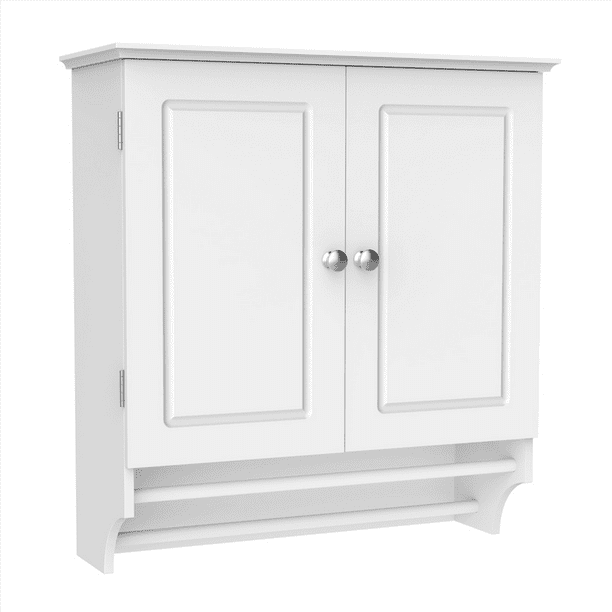 Smilemart 2 Door Wall Cabinet Storage Organizer Shelf For Bathroom Kitchen Walmart Com Walmart Com
