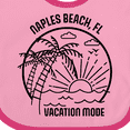 thumbnail image 4 of Inktastic Summer Vacation Mode Naples Beach Florida Boys or Girls Baby Bib, 4 of 4
