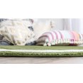 thumbnail image 2 of Unique Loom Tapis de Transition Contemporain Del Mar_dlm001, 8' Rond, Vert/olive, 2 of 2