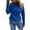 Sweater 13# Blue, variant on oqasdz Women Sweaters Solid Color Off Shoulder Tops Crossed V Neck Long Sleeve Crop Halter Pullover Sweaters Fashion Casual Versatile