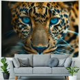 thumbnail image 4 of PRATYUS  Wall Hanging Tapestry Aesthetic Leopards Animals Face Cool Eyes Flags Tapestry for Room Living Room Wall Decor Large Wall Art Tapestries  40x60inch, 4 of 6