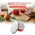 thumbnail image 2 of RUseeN Cheese Grater Lemon with Food Storage Container & Lid Grinder Grater for kitchen, Perfect For Hard Parmesan, Ginger, Vegetables, Butter (Red), 2 of 7