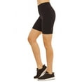 thumbnail image 5 of TheLovely Women & Plus Soft Cotton Active Stretch Outseam Workout Biker Shorts with Wide Wastband (15" Biker Shorts), 5 of 5
