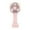 Pink, variant on Harlier Mini Handheld Fan, 2400mAh Battery Portable USB Rechargeable Eyelash Fan with 3 Speeds Wind Powerful, Makeup Cute Small Fan with Base for Desk Travel Beach Office