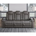 thumbnail image 7 of Bowery Hill Faux Leather Power Reclining Sofa in Charcoal Gray, 7 of 7