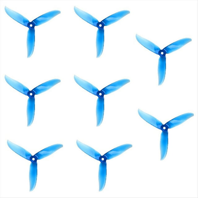 8 Piezas T5045C PRO Hélice Tri-Blade FPV Hélice 4CW + 4CCW para FPV Freestyle Drone Quadcopter Parte Azul