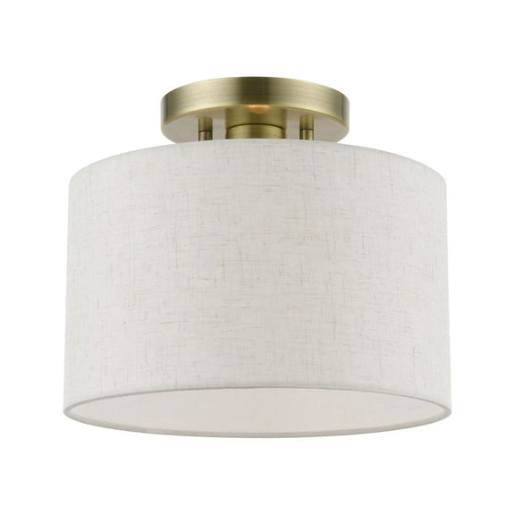 Livex Lighting - Blossom - 1 Light Small Semi-Flush Mount In Transitional