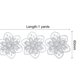 thumbnail image 2 of Cinta de flores Uxcell de 1 yarda, paquete de 2 cintas de encaje floral con borde de perlas, estilo 1, gris, 2 of 6