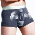 thumbnail image 3 of zuwimk Mens Underwear Men's Breathable Modal Microfiber Trunks Underwear Covered Band Gray,4XL, 3 of 5
