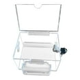 thumbnail image 2 of GROWTH TANK Suggestion Box Lockable Multipurpose Donation Case for Tabletop Shop Charity Transparent, 2 of 7