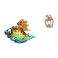 thumbnail image 1 of figura de caracola,Figura de caracola de vidrio soplado a mano,adorno marino,Escultura animal,estatua,estatuilla artesanal moderna,Estatua abstracta,Estatua abstracta para decoración del, 1 of 8