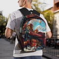 thumbnail image 6 of Fuzoiu Beautiful Red Train Hot Air Balloon Print School Backpack for Teens,Large Bookbag,Lightweight Laptop Bag for Travel, Work, School & Outdoor Adventures, 6 of 6